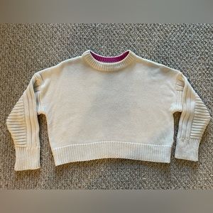 Women’s Nordstroms TopShop Beige/Cream Cable-Knit Sweater (Size 8-10)
